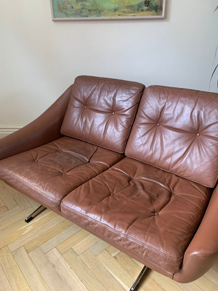 Danish Edmund Jorgensen leather sofa
