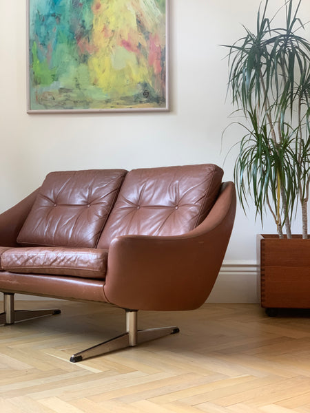 Danish Edmund Jorgensen leather sofa