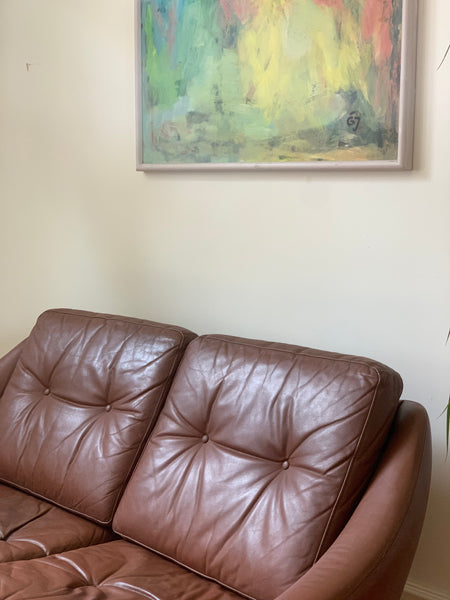 Danish Edmund Jorgensen leather sofa