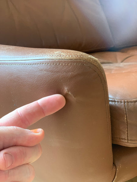 Danish Edmund Jorgensen leather sofa