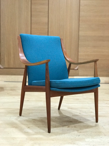 Peter Hvidt and Orla Mølgaard-Nielsen FD146 mid-century teak armchairs