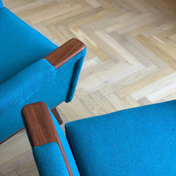 Pair of Greaves and Thomas 1960s mid-century lounge chairs