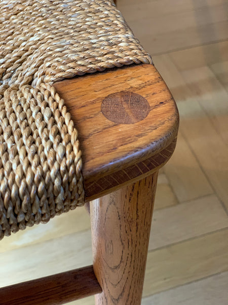 Børge Mogensen model no.157 dining chairs in oak and teak