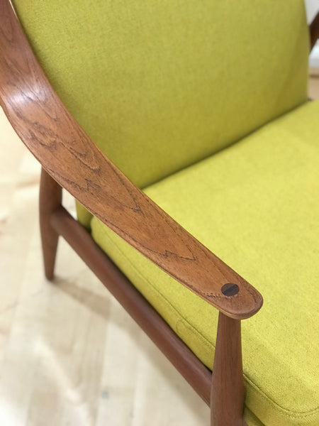 Peter Hvidt and Orla Mølgaard-Nielsen FD146 mid-century teak armchairs