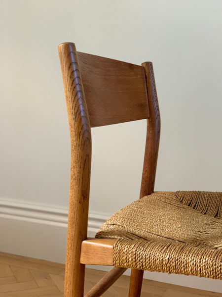 Børge Mogensen model no.157 dining chairs in oak and teak
