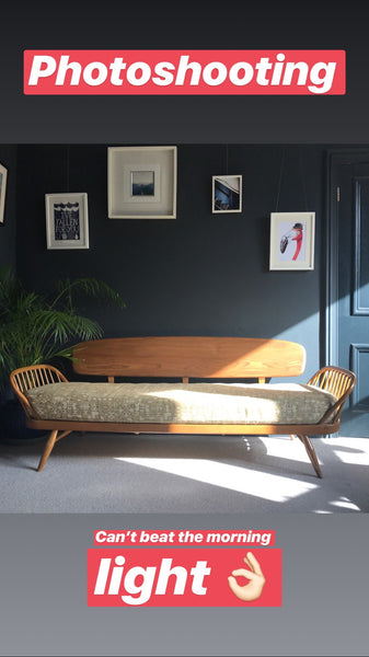Blonde Ercol Studio Couch / Daybed