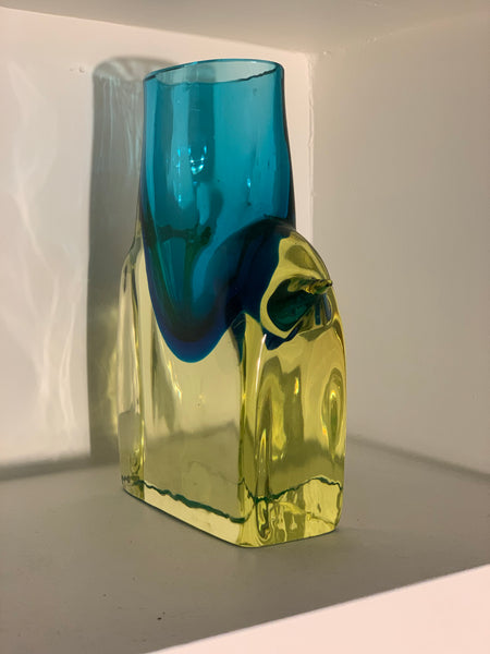 Uranium glass elephant by Antonio da Ros for Cenedese