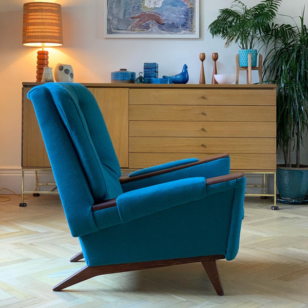 Pair of Greaves and Thomas 1960s mid-century lounge chairs