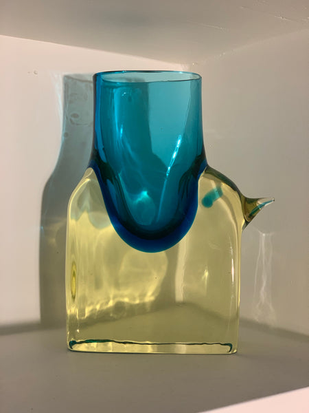 Uranium glass elephant by Antonio da Ros for Cenedese