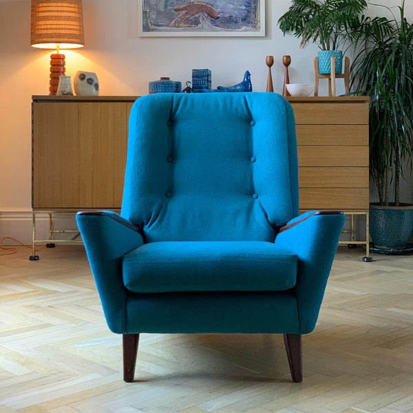 Pair of Greaves and Thomas 1960s mid-century lounge chairs