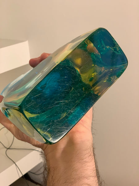 Uranium glass elephant by Antonio da Ros for Cenedese