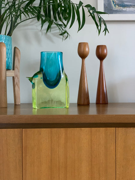 Uranium glass elephant by Antonio da Ros for Cenedese