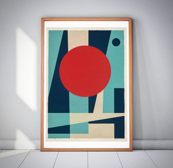 MCM inspired geometric artwork prints posters