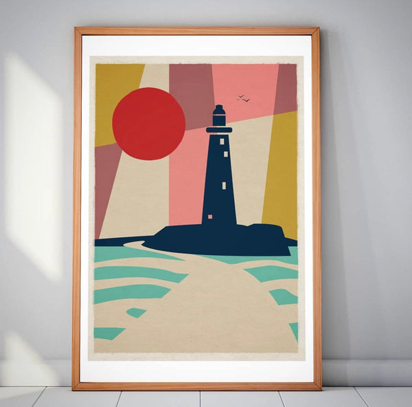 MCM inspired geometric artwork prints posters