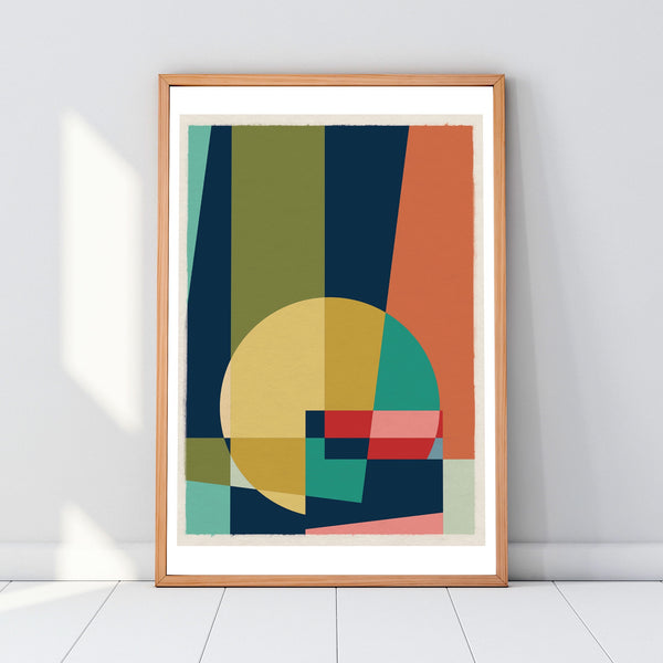 MCM inspired geometric artwork prints posters