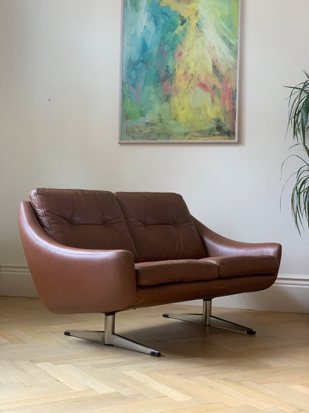 Danish Edmund Jorgensen leather sofa