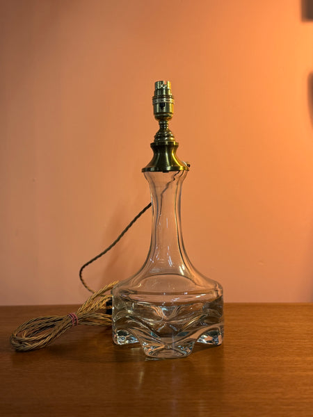 Vintage Danish glass lamp