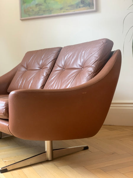 Danish Edmund Jorgensen leather sofa