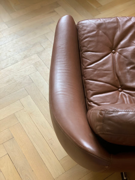 Danish Edmund Jorgensen leather sofa