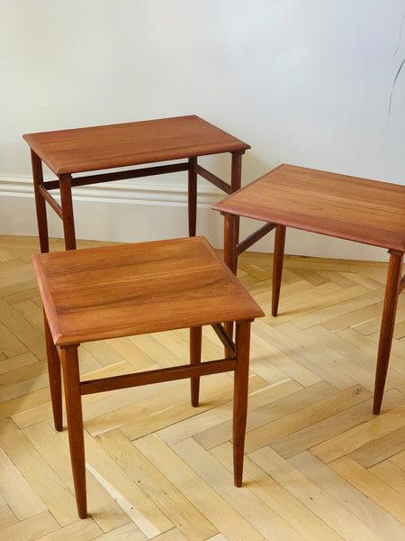 Kai Kristiansen nest of teak tables