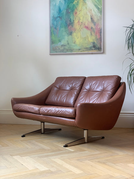 Danish Edmund Jorgensen leather sofa