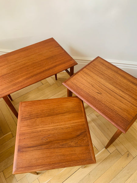 Kai Kristiansen nest of teak tables