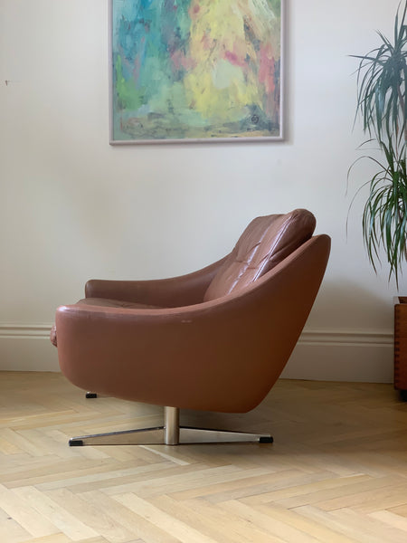 Danish Edmund Jorgensen leather sofa