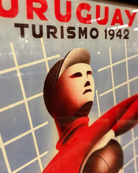 Uruguay 1942 Framed football poster
