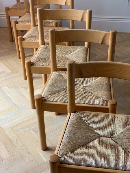 Carimate dining chairs for Cassina c. 1960s