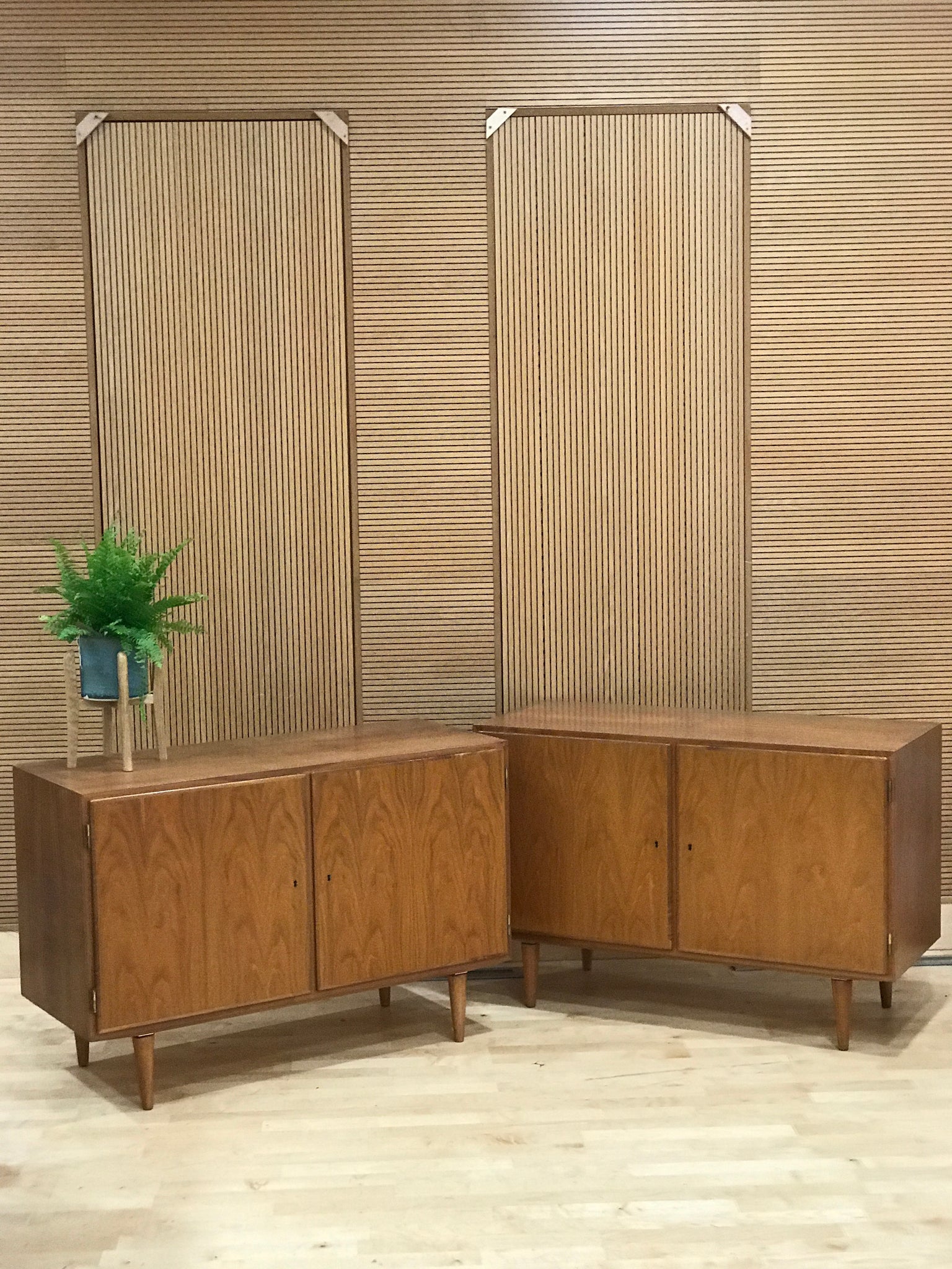 Carlo Jensen for Hundevad & Co, small Danish mid-century cabinets