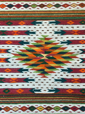 Beautiful colourful geometric rug