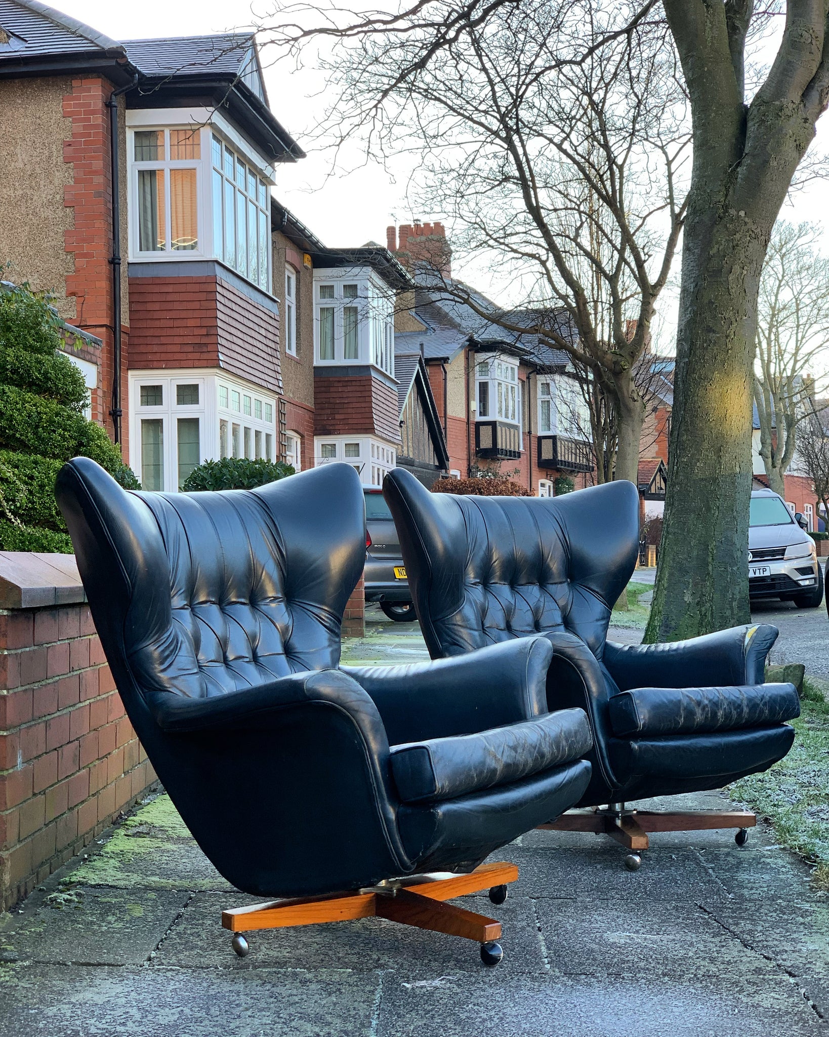 Leather GPlan 6250 lounge chair